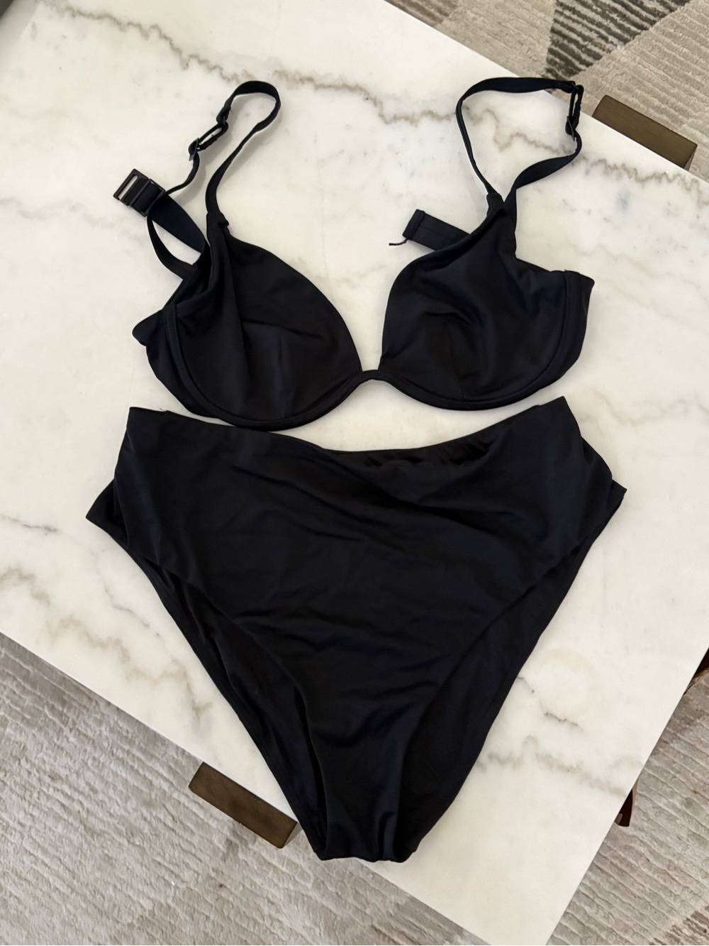 Black High-Waist Bikini Set - CUUP